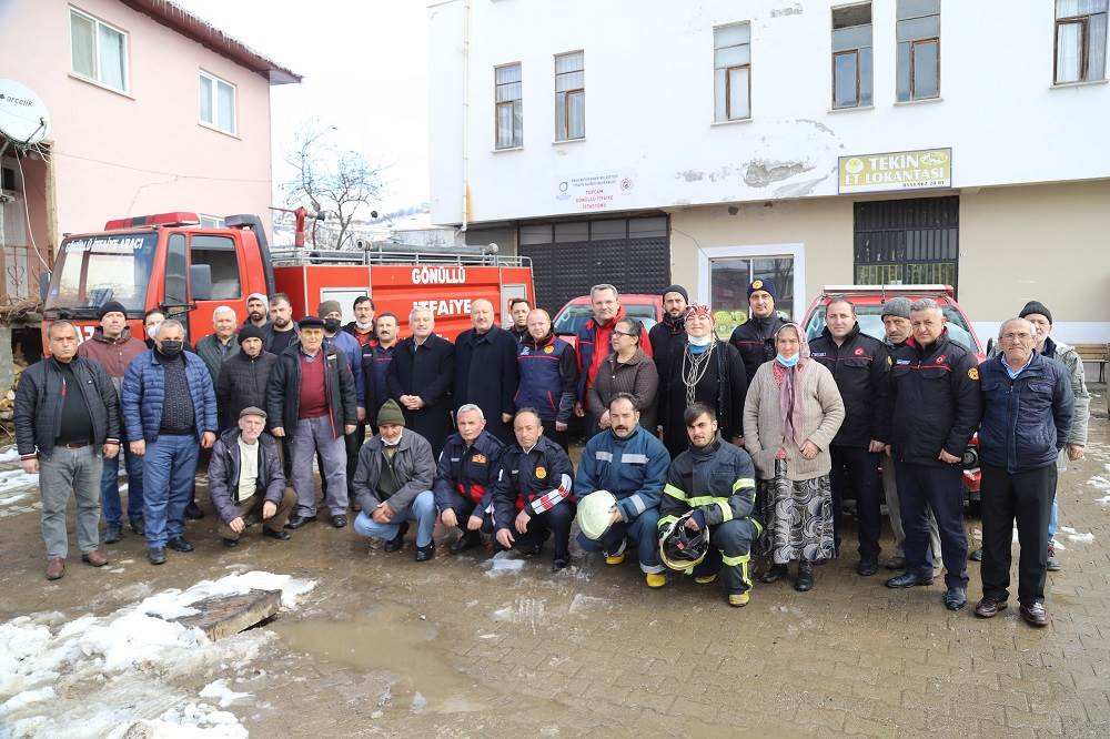 MESUDİYE TOPÇAM’DA GÖNÜLLÜ İTFAİYE İSTASYONU KURULDU